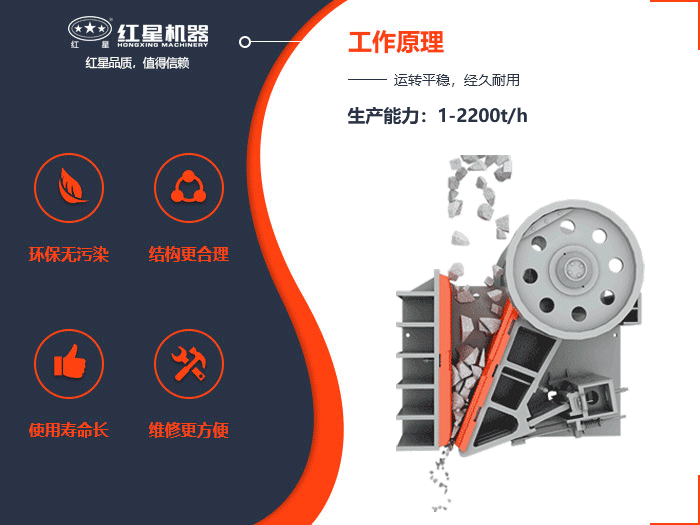 顎式山石破碎機設備工作原理圖